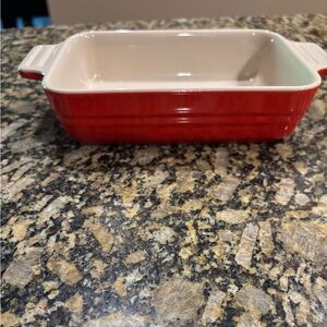 NWT Le Creuset Red Ceramic Baking Dish